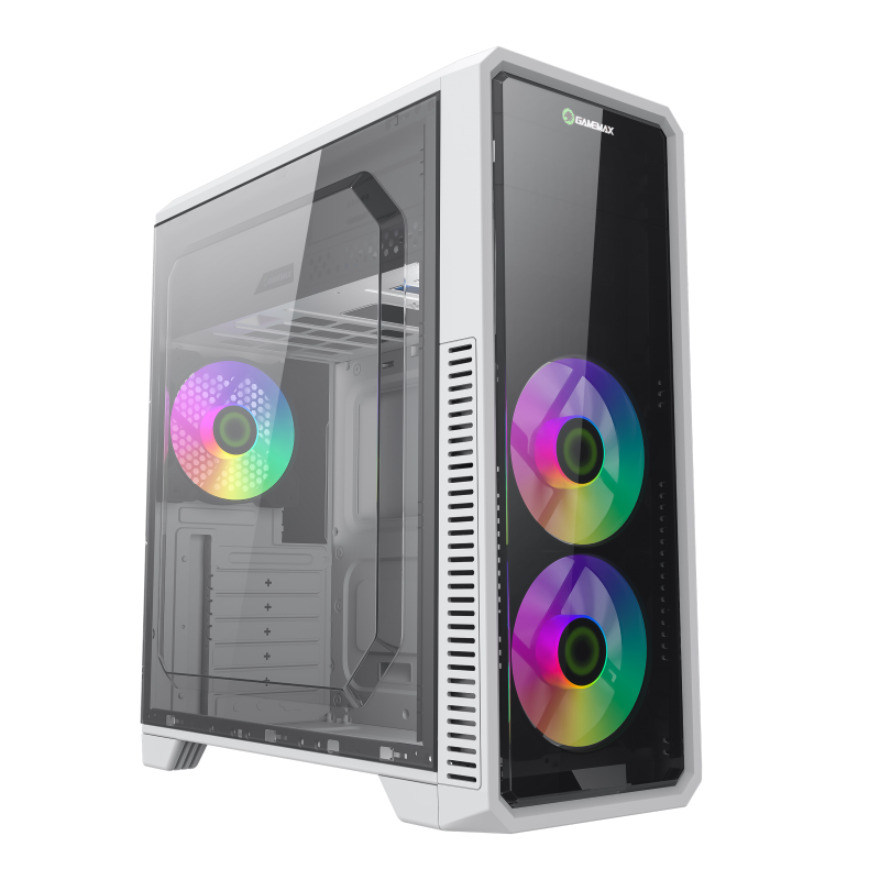 GameMax G561-FRGB White edition ATX Gaming Case GameMax G561-FRGB White edition ATX Gaming Case